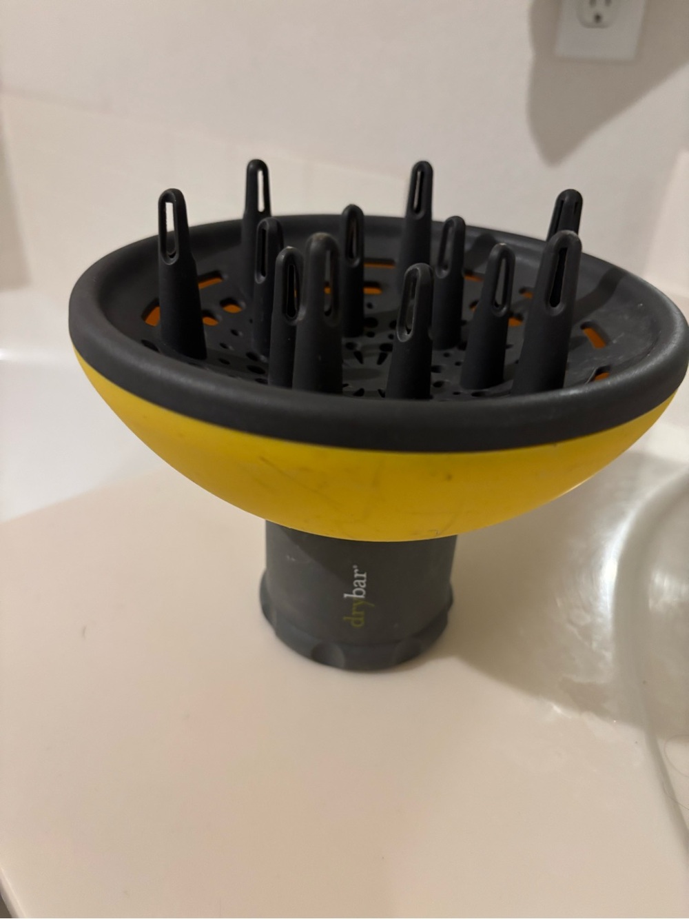 Drybar Yellow & Gray Hair Diffuser Attachment